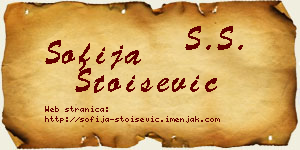 Sofija Stoišević vizit kartica